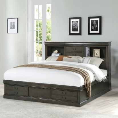 Louis Philippe III Queen Bed with Storage