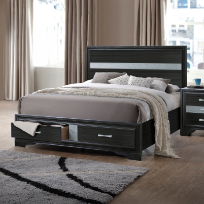 Naima EK Bed with Storage