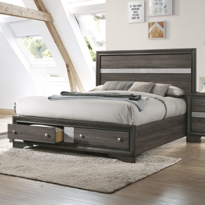 Naima EK Bed with Storage