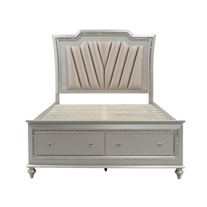 Kaitlyn EK Bed with Led & Storage