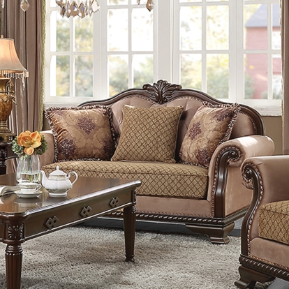 Chateau De Ville Loveseat with 3 Pillows(Same LV01589)