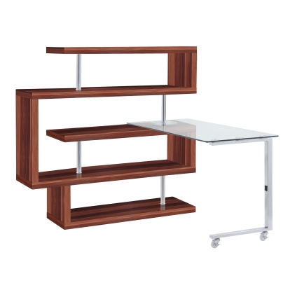 Buck II Writing Desk with Bookshelf