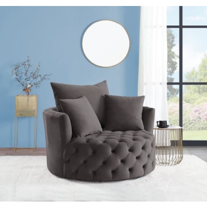 Zunyas Accent Chair with Swivel