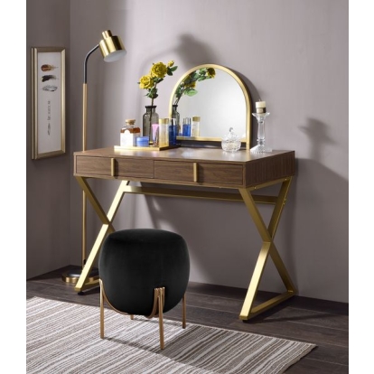Coleen Vanity Desk with Mirror & Jewelry Tray