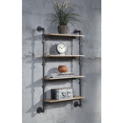 Brantley Wall Rack with 4 Shelves