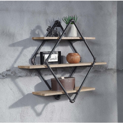 Brantley Wall Rack with 3 Shelves
