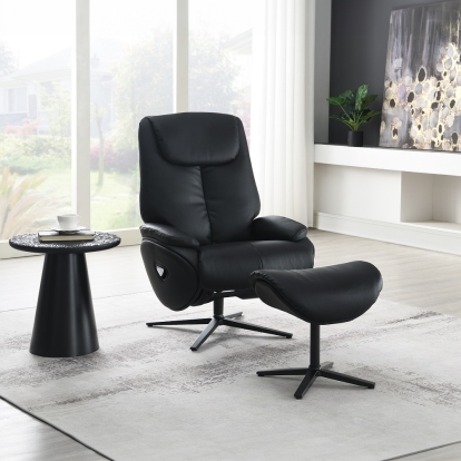 Labonita Motion Accent Chair with Swivel & Ottoman