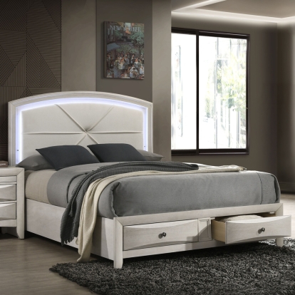 Ramondi EK Bed with Storage & LED