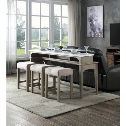 Wandella 4PC Pack Counter Height Table Set with USB