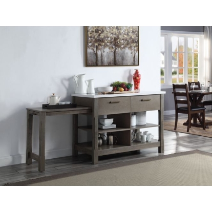 Feivel Kitchen Island with Pull Out Table