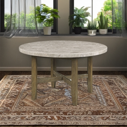 Karsen Dining Table with Marble Top