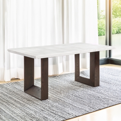 Edwyn Dining Table with Marble Top