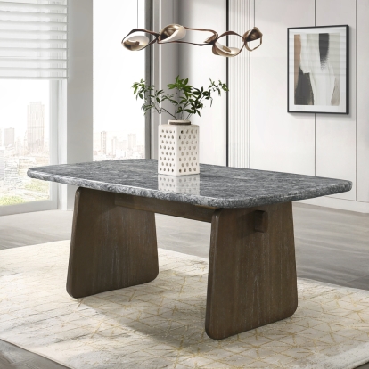 Dillon Dining Table with Natural Marble Top
