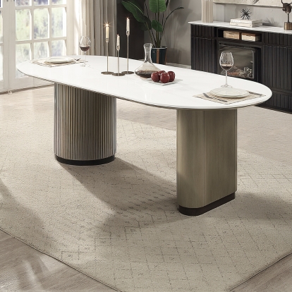 Clayten Dining Table with Engineered Top