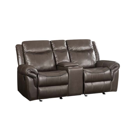 Lydia Motion Loveseat with USB & Console
