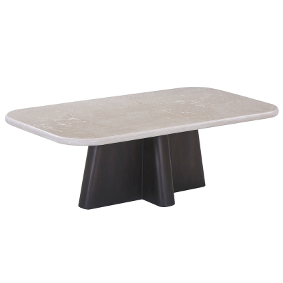 Jacory Coffee Table with Bottocino Marble Top